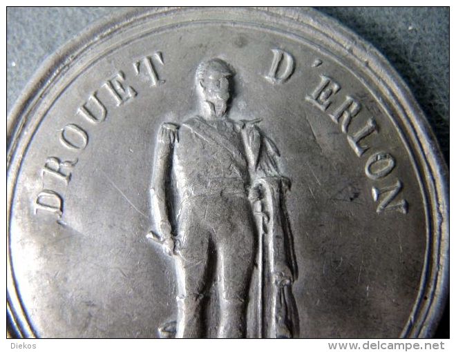 Médaille 1880 ZINNMEDAILLE MEDAILLE  DROUET DÈRLON  French Ville De Lille #m157 - Professionals/Firms