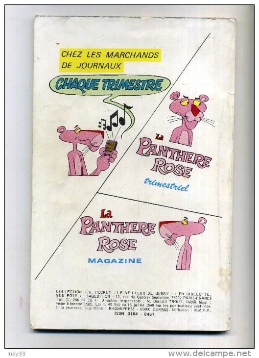 - LE MEILLEUR DE BUGS BUNNY . COLLECTION TV POCKET . SAGEDITION 1985 . - Sagédition