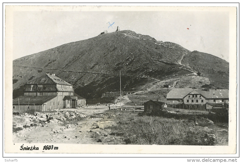 Real Photo 1961 Sniezka  Obri Buda With Interesting Postmark SZCYT Sniezka Karracz - Polen