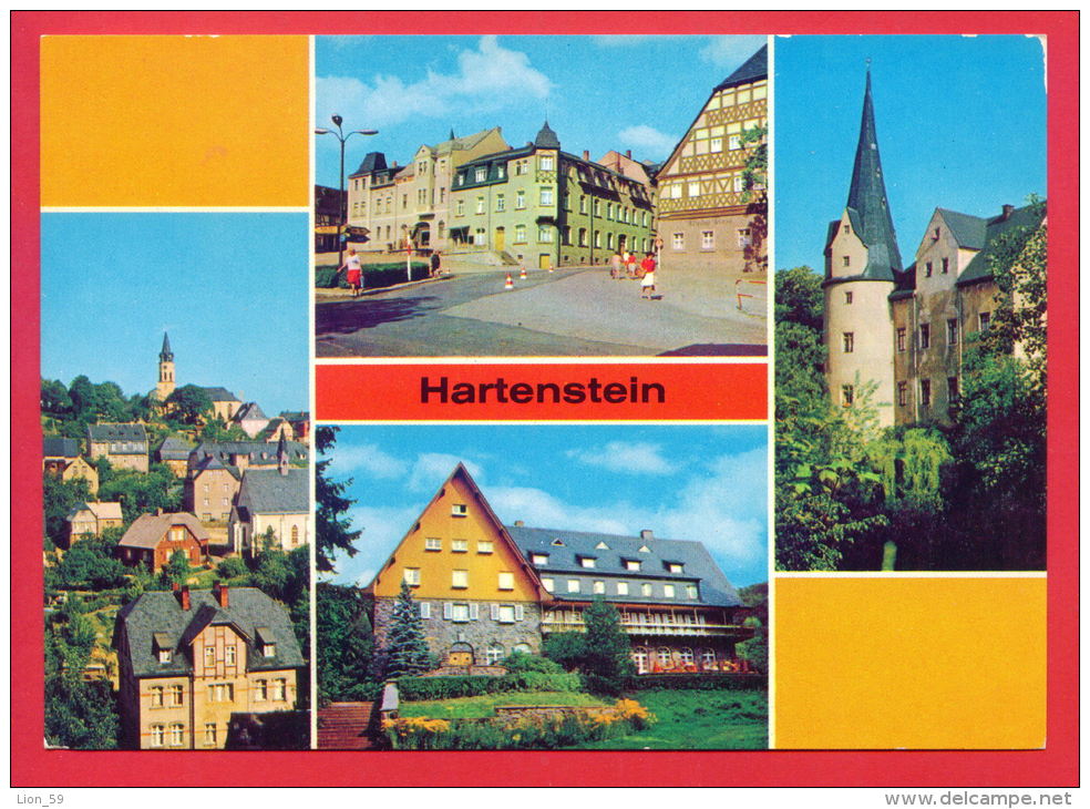 158519 / HARTENSTEIN ( KR. ZWICKAU ) - TEILANSICHT , ERNST THALMANN PLATZ , MUSEUM . FDGB ERHOLUNGSHEIM - Germany - Hartenstein