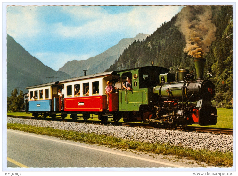 AK Eisenbahn Zillertalbahn Lok 6 Hobbyzug Tirol Tyrol Österreich Zillertal ZVB Austria Autriche Railway - Eisenbahnen