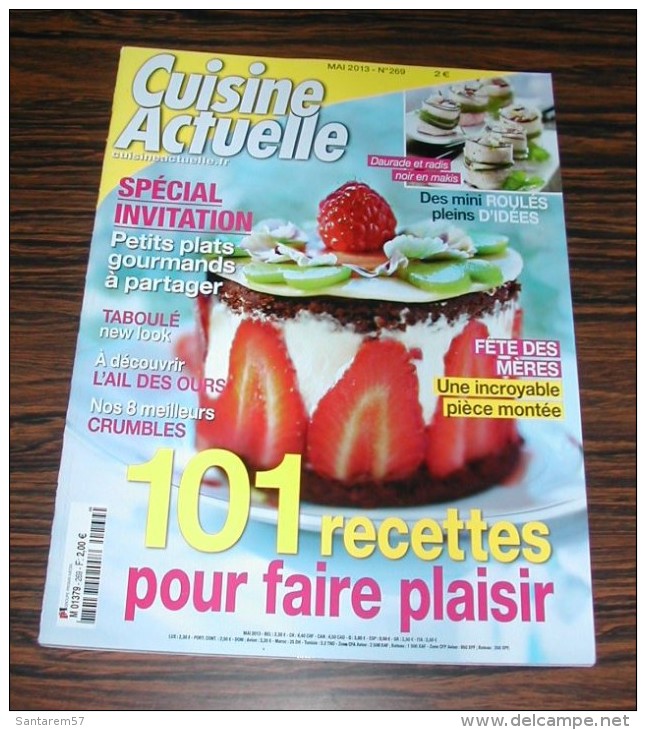 Magazine Revue Cuisine Actuelle Mai 2013 N° 269 - Koken & Wijn
