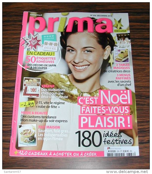 Magazine Revue Prima 376 Décembre 2013 - Lifestyle & Mode