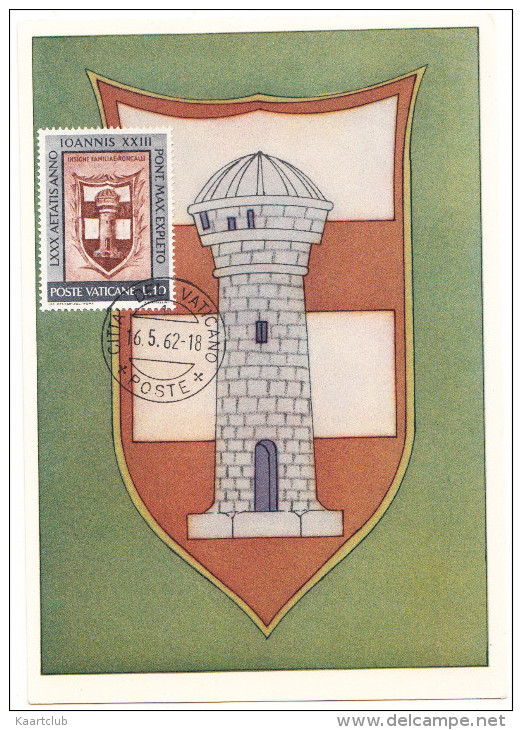 Poste Vaticane - Ioannis XXIII - 16-05-1962 - Vaticaanstad