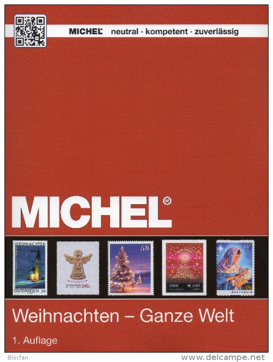 Erstauflage MICHEL Motiv Weihnachten 2015 ** 60€ Topic Stamp Catalogue Christmas Of All The World ISBN 978-3-95402-106-2 - Erstausgaben