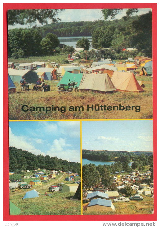 158539 / Camping Hüttenberg  (  FELDBERG ( KR. NEUSTRELITZ ) - MOTOR BIKE , CAR , LAKE - Germany Deutschland Allemagne - Feldberg