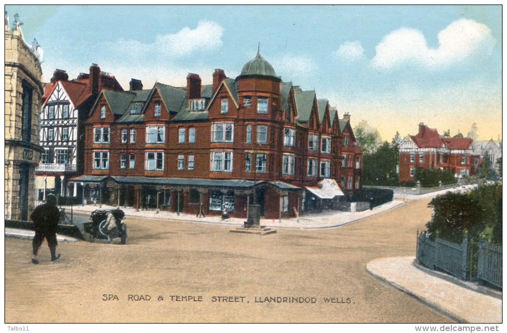 lot de 12 cartes de Llandrindoo wells - Hotel Beaufort, Metropole, Gwalia, pump, alpine brifge , spa raod temple street