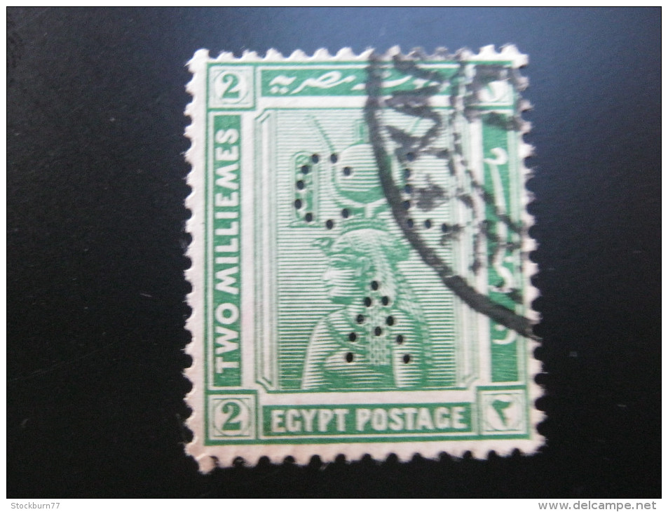 FIRMENLOCHUNG     ,  Perfin ,   2 Scans  , Selten - Used Stamps