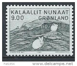 Groënland 1985 N°149 Neuf Peinture Lapins Gérard Kleist - Unused Stamps