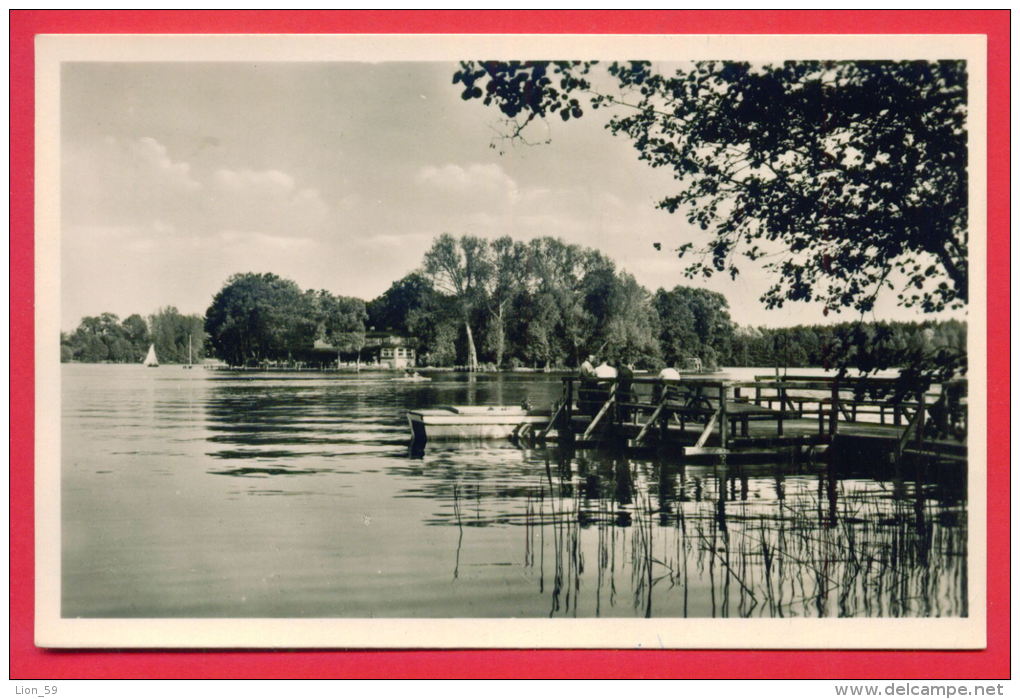 158560 / KYRITZ - LANDUNGSBRUCKE IM UNTERSEE MIT BLICK  ZUR  GASTSTATTE -  Germany Deutschland Allemagne Germania - Kyritz