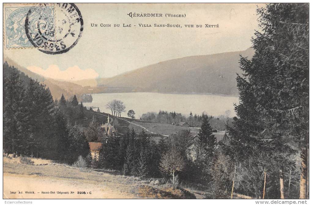 Gérardmer     88        Vue Du Lac    Villa Sans- Souci   Prise Du Xetté ( Voir Scan) - Gerardmer