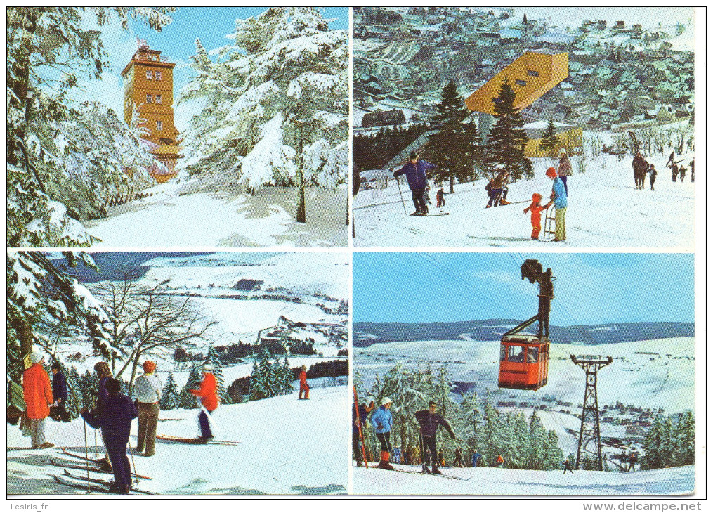 CP   PHOTO - SOMMER UND WINTERKURORT - OBERWIESENTHAL - GRUSS VOM FICHTELBERG - - Oberwiesenthal