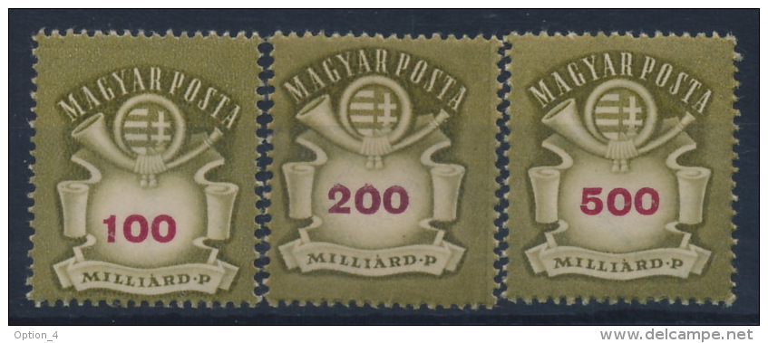 **Hungary 1946 Mi 916-18 (3) Coat Of Arms Wappen MNH - Ungebraucht