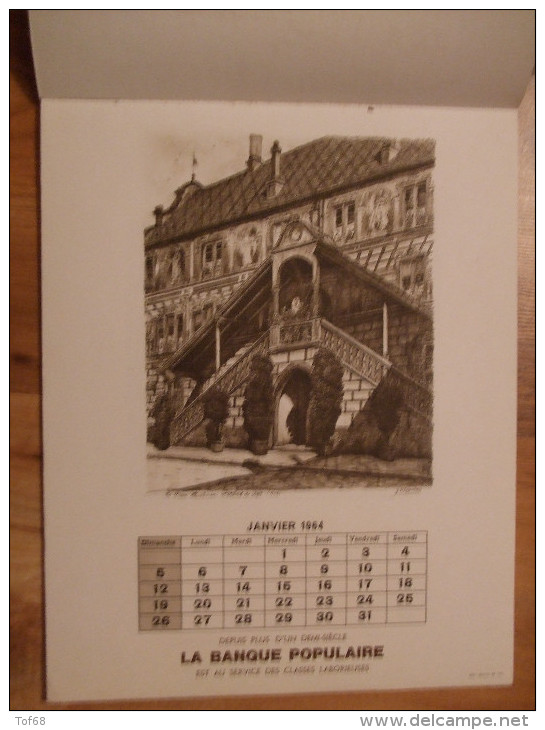 Calendrier L'alsace Pittoresque 1964 Banque Populaire - Grand Format : 1941-60