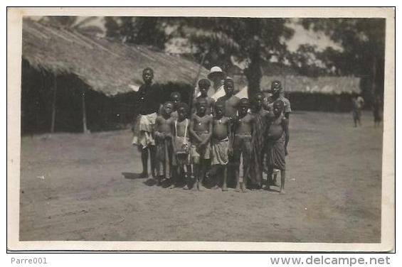 Equatorial Guinea 1920s Rio Muni Ninos Indegenas Agfa Viewcard - Guinea Ecuatorial