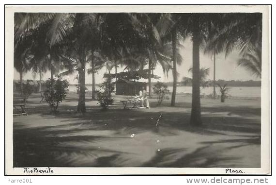 Equatorial Guinea 1920s Rio Muni Plaza Rio Benito Agfa Viewcard - Guinea Equatoriale