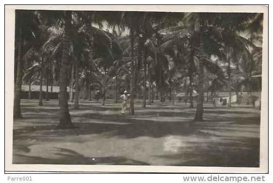 Equatorial Guinea 1920s Rio Muni Plaza De Las Palmeras Rio Benito Agfa Viewcard - Equatorial Guinea