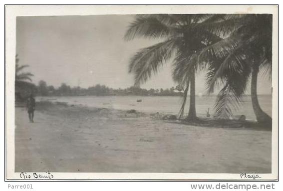 Equatorial Guinea 1920s Rio Muni Playa Rio Benito Agfa Viewcard - Equatoriaal Guinea