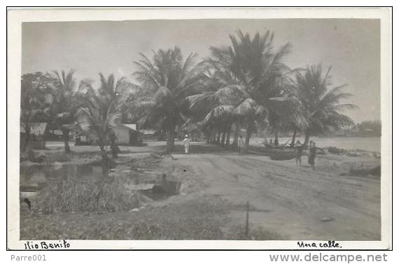 Equatorial Guinea 1920s Rio Muni Una Calle Rio Benito Agfa Viewcard - Equatoriaal Guinea