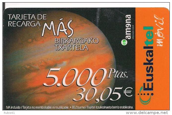 TARJETA EUSKALTEL PLANETA - Euskaltel