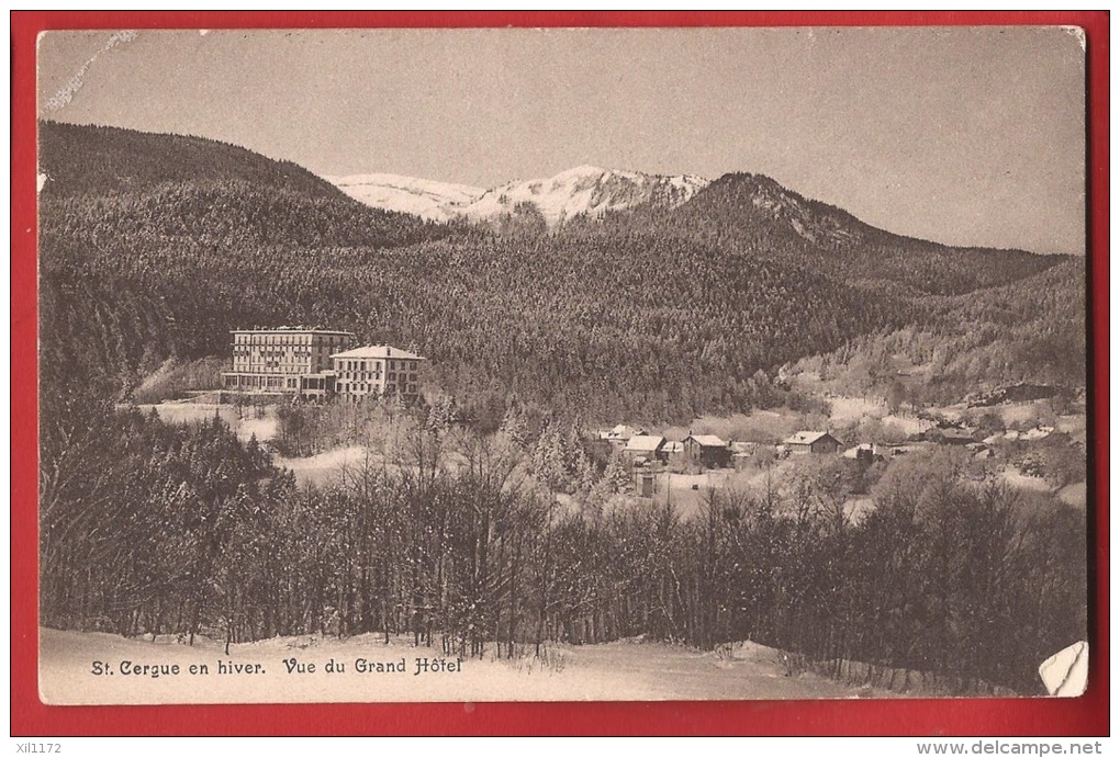 TCO-03 St-Cergue, St-Cergues En Hiver, Vue Du Grand Hôtel. Non Circulé. Tissot - Saint-Cergue