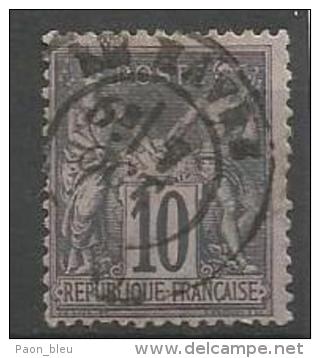 France - Type Sage - N°89 - Obl. Cachet à Date LE HAVRE - 1876-1898 Sage (Tipo II)