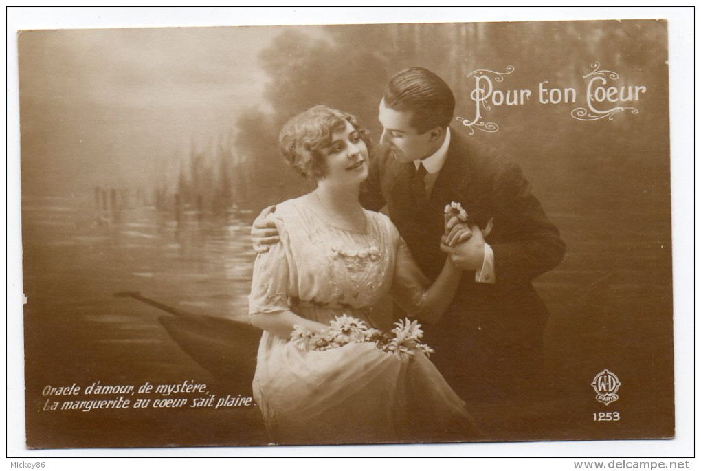 Pour Ton Coeur--oracle D'Amour,de Mystère,La Marguerite Au Coeur Sait Plaire...... N°1253 éd WD Paris - Couples