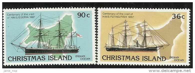 Christmas Island 1987 Visiting Ships MNH - Christmas Island