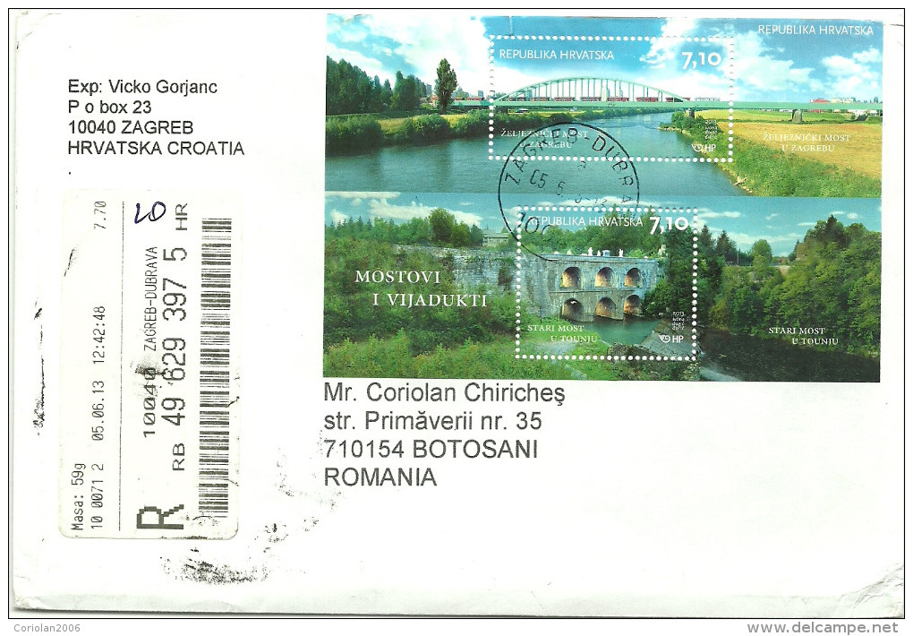 Croatia / Registered Letter - Ponti