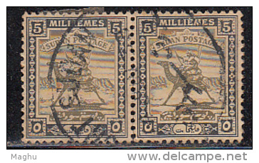 5m Sudan Used Pair 1924, Camel, Animal - Soudan (...-1951)