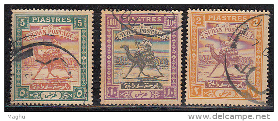 3v  Sudan Used 1927, Camel Post, - Soudan (...-1951)