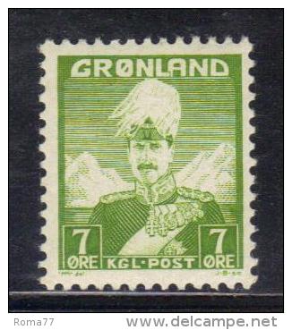 W187 - GROENLANDIA 1938 , Cristiano X Il N. 3  ***  MNH - Unused Stamps