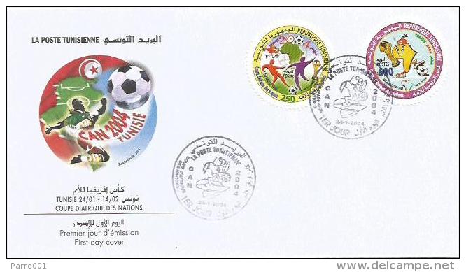 Tunisia Tunisie 2006 Africa Nations Cup Football Soccer Tunisia FDC Cover - Afrika Cup