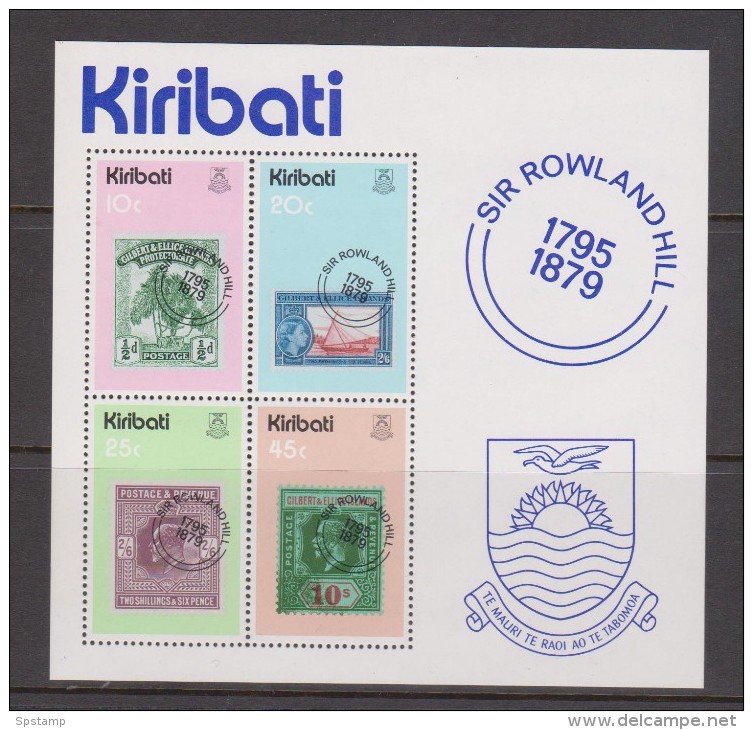 Kiribati 1979 Rowland Hill Postage Stamp Anniversary Miniature Sheet MNH - Kiribati (1979-...)