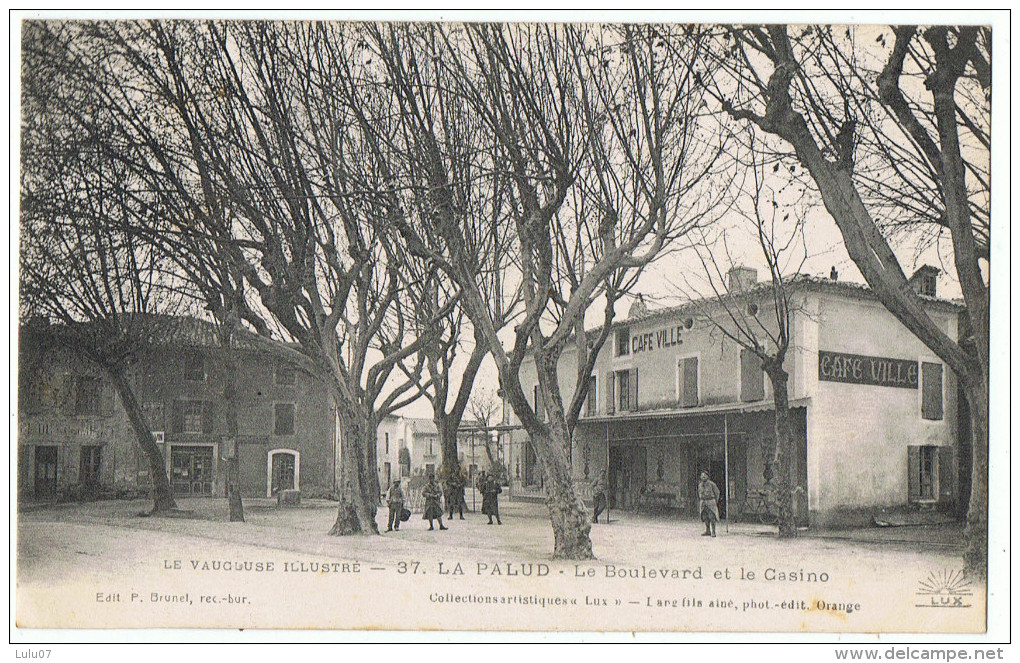 Lot 2 Cartes  Lapalud   Courrier Militaire      Le  Boulevard Et Le  Casino    Lang Fils Ainé - Lapalud