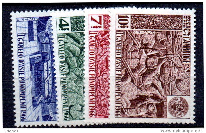 Royaume Du Cambodge N° 180 à 183  Neuf  XX  Cote  3,35  €uro  Au Tiers De Cote - Cambodja