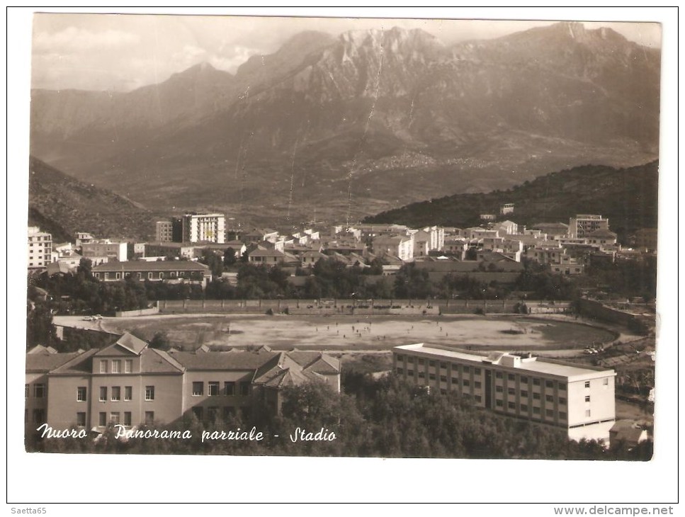 Nuoro Panorama Parziale E Stadio   1950 - Nuoro