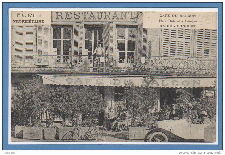 52 - LANGRES --  Café Du Balcon - Langres