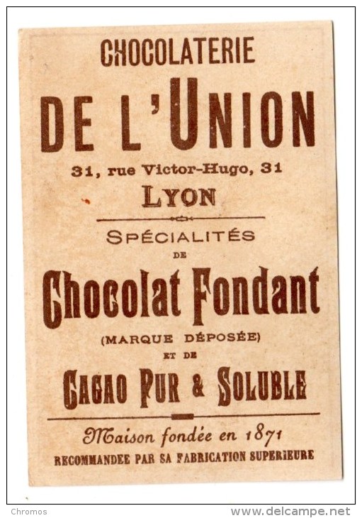 Chromo Pour Chocolat L´Union, Lyon, Departement Eure - Autres & Non Classés