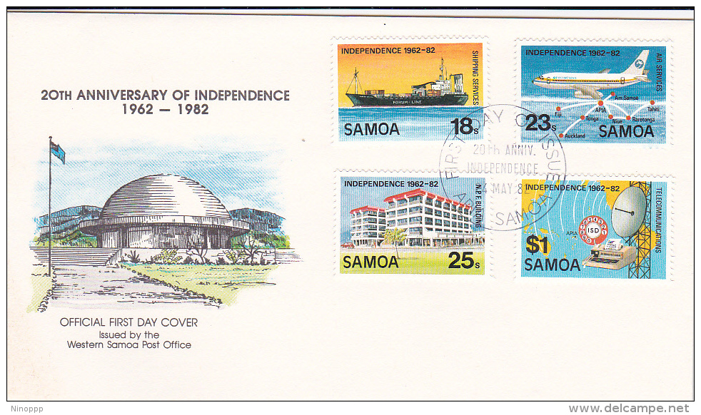 Samoa 1982 20th Anniversary Of Independence FDC - Samoa