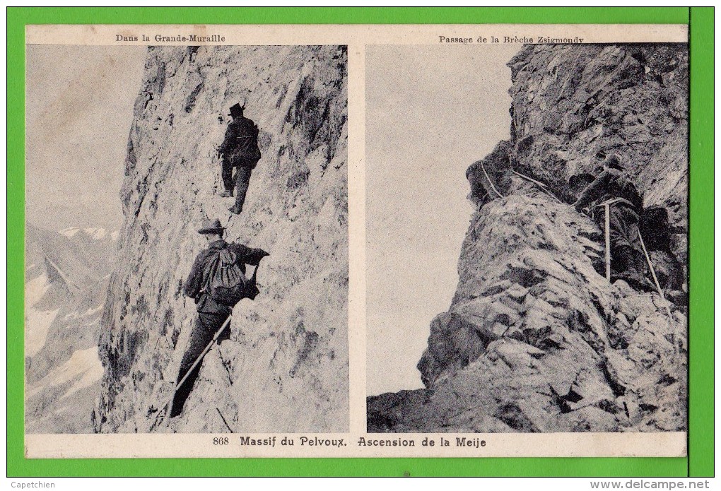 MASSIF DU PELVOUX / DANS LA GRANDE MURAILLE / PASSAGE DE LA BRECHE ZSIGMONDY.../ Carte Vierge - Escalade