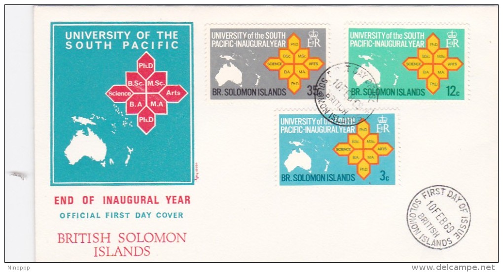 Solomon Islands 1969 University FDC - Iles Salomon (...-1978)