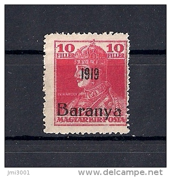 Hongrie Baranya Occupation Serbe 1919 YT 29 Mi 35 ** - Baranya