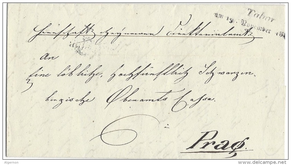 10996 - Lettre  TABOR 19.11.1844 Pour Prag - ...-1918 Vorphilatelie