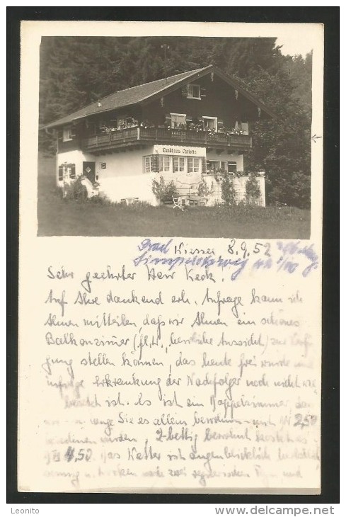 BAD WIESSEE Landhaus CARLOTTA Bayern Miesbach 1952 - Bad Wiessee