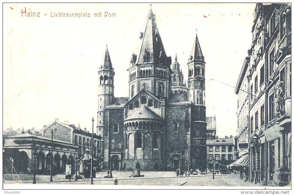 CARTE POSTALE  RARE        MAINZ   LIEBIRAUENPLALTZ   MIL    DOM - Mayen