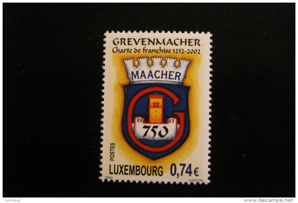 Luxembourg - Grevenmacher 750 Ans - Année 2002 - Y.T. 1539 - Neufs (**) Mint (MNH) Postfrisch (**) - Neufs