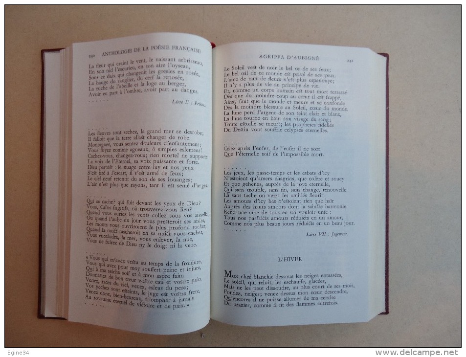 Bibliothèque De La La PLEIADE - André GIDE - Anthologie De La Poésie Française - No 75 - 1959 - La Pléiade