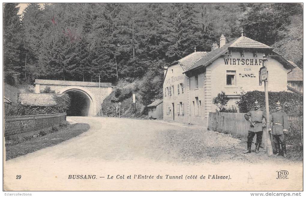 Bussang    88      Col Et Entrée Du Tunnel .Douaniers - Bussang