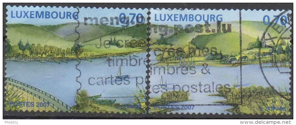 LUXEMBOURG  N°1718/1719__ OBL VOIR SCAN - Usados